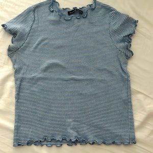 Brandy Melville ruffled shirt